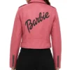 Womens Barbie Doll Pink Leather Jacket