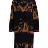 Yellowstone Beth Dutton Black Aztec Printed Coat 1