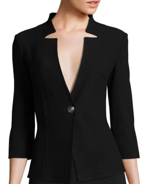 Yellowstone Beth Dutton Black Notch Neck Blazer 510x638 1