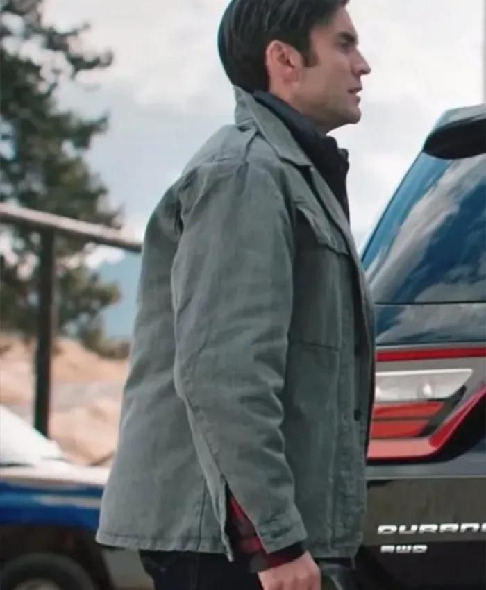 Yellowstone Jamie Dutton Grey Jacket Side
