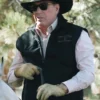 Yellowstone John Dutton Wool Black Vest For Sale