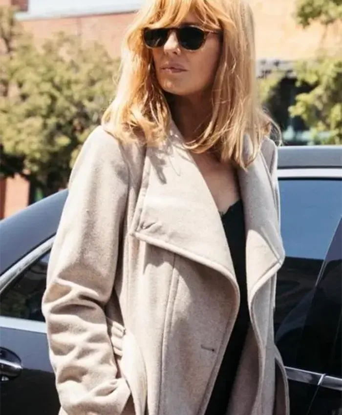 Yellowstone Kelly Reilly Off White Wool Blend Coat