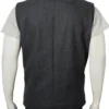Yellowstone Kevin Costner Grey Wool Blend Vest For Sale
