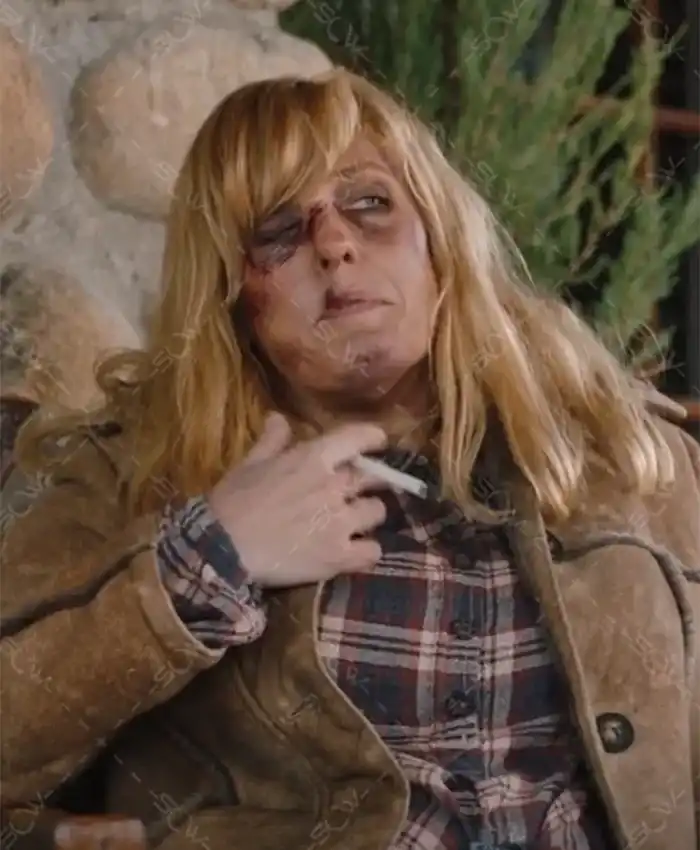 Yellowstone S02 Beth Dutton Leather Trench Coat Front