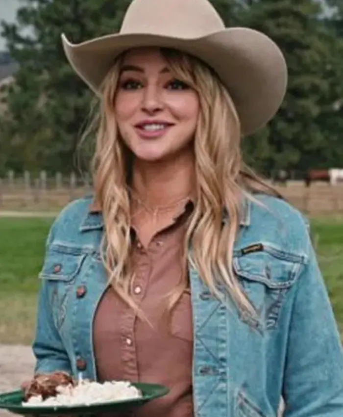 Yellowstone S03 Hassie Harrison Denim Blue Jacket