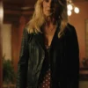 Yellowstone S04 Beth Dutton Black Biker Leather Jacket