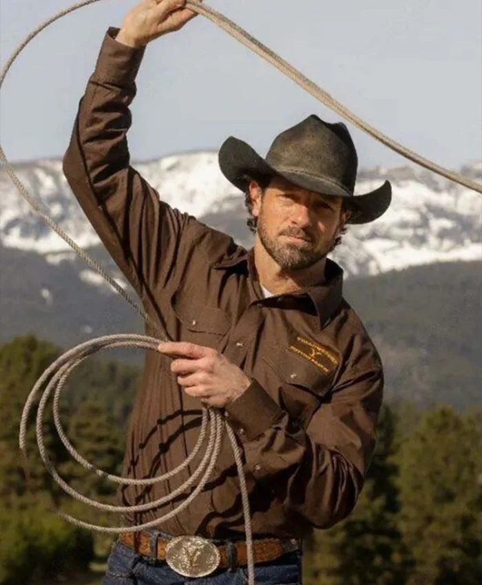Yellowstone S05 Dutton Ranch Brown Shirt