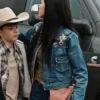 Yellowstone Season 05 Kelsey Asbille Blue Denim Trucker Jacket
