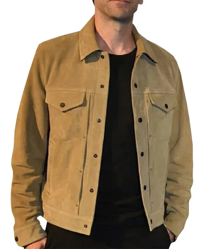 Yellowstone Wes Bentley Suede Leather Mustard Jacket