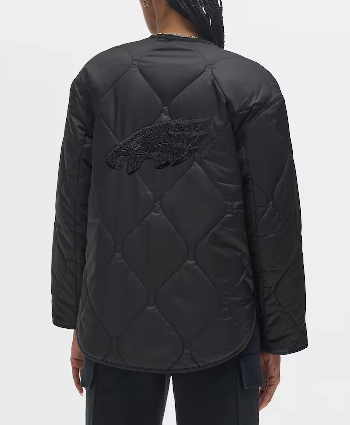 lululemon Obsidian Philadelphia Eagles Black Quilted Jacket Sale