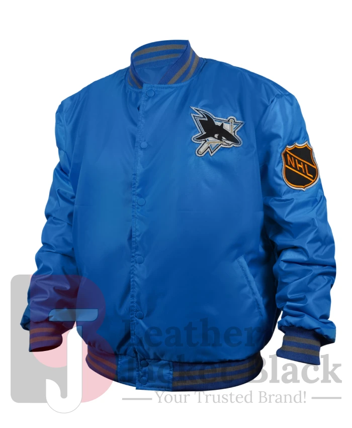 NHL San Jose Sharks Starter Blue Jacket - Image 2