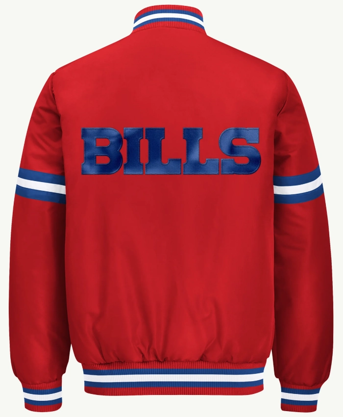 2026 Buffalo Bills Courtside Full Snap Starter Varsity Bomber Jacket
