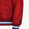 2026 Buffalo Bills Courtside Full Snap Starter Varsity Red Bomber Jacket