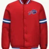2026 Buffalo Bills Courtside Full Snap Starter Varsity Red Jacket