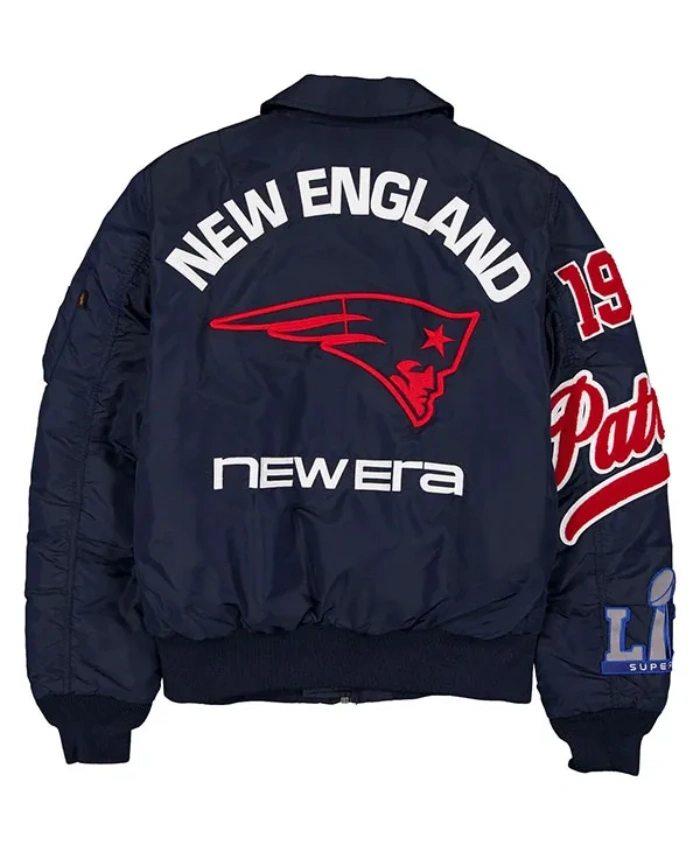 2026 National Football Conference New England Patriots Boston Mass Clover MA1 Bomber Jacket