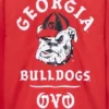 2026 OVO Campus 02 USA Collection OVO University of Georgia Coaches Red Satin Jacket