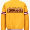 2026 Washington Commanders Courtside Full Snap Starter Satin Yellow Bomber Jacket