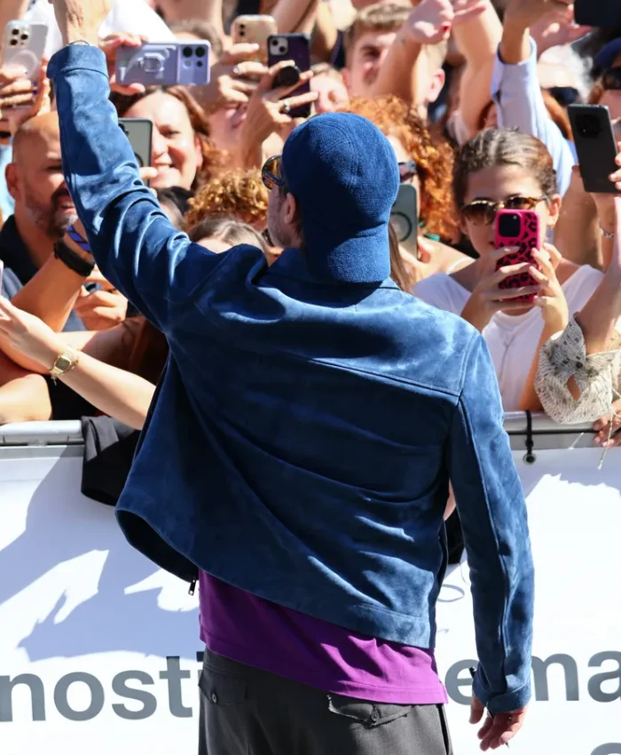 74th San Sebastian International Film Festival in San Sebastian Brad Pitt Blue Jacket