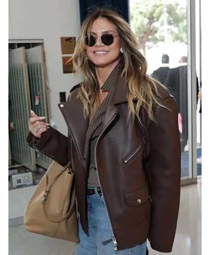 79th Annual Cannes Film Festival 2026 Heidi Klum Brown Jacket