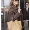 79th Annual Cannes Film Festival 2026 Heidi Klum Brown Leather Jacket