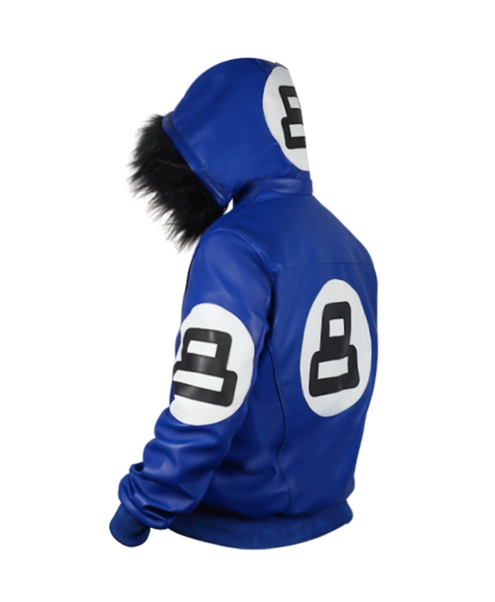 8 Ball Men and Women Multiple Colors Bomber Jacket - Image 4