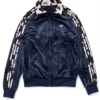 9090 x adidas Blue Track Jacket For Men and Women 