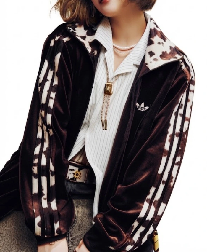9090 x adidas Brown Track Jacket