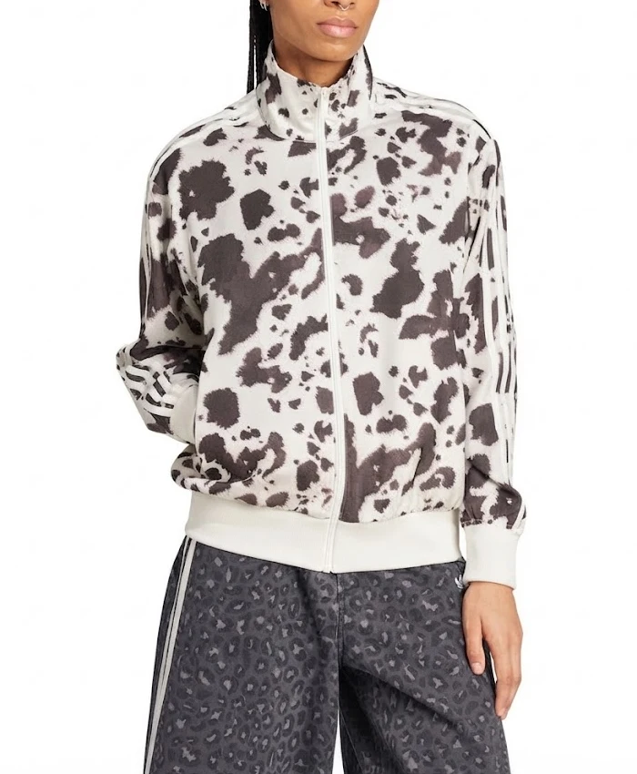 9090 x adidas Cow-Print Track Jacket - Image 5