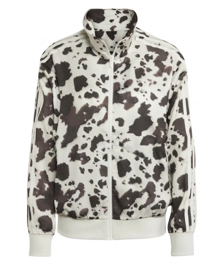 9090 x adidas Cow-Print Track Jacket - Image 4