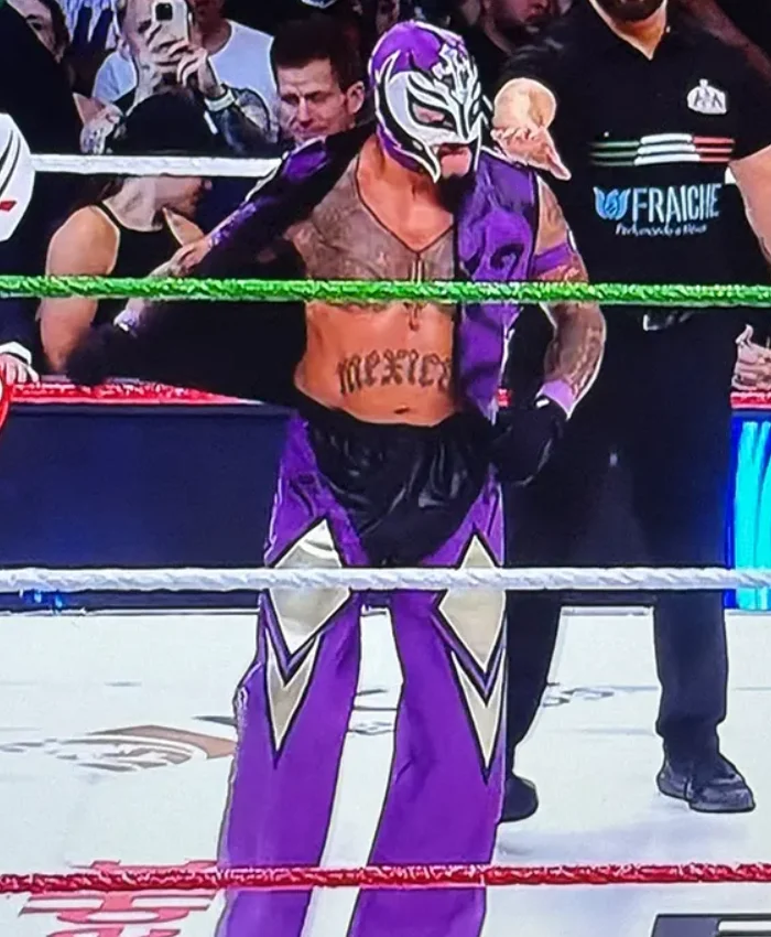 AAA Triple Mania 34 Rey Mysterio Purple Halloween Havoc Wrestling Purple Vest