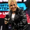 AEW Wrestler Thekla Kaischauri Black Leather Jacket