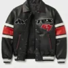 AVIREX Legend Real Leather Full Snap Black Jacket Sale