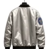 Ace Combat 8 Tasha Silver Satin Pilot Style Bomber Jacket