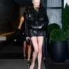 Alex Consani Times Square NYC 2026 Black Jacket