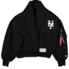 Alpha Industries Black Shawl Collar Flight Jacket