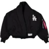 Alpha Industries Black Shawl Collar Jacket For Womens