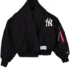 Alpha Industries Black Shawl Collar Jacket For Womens