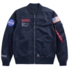 Alpha Industries NASA L2B Gen Satin Bomber Jacket