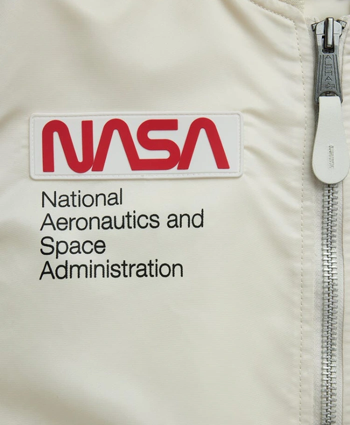 Alpha Industries NASA L2B Gen Satin Bomber Jacket Sale