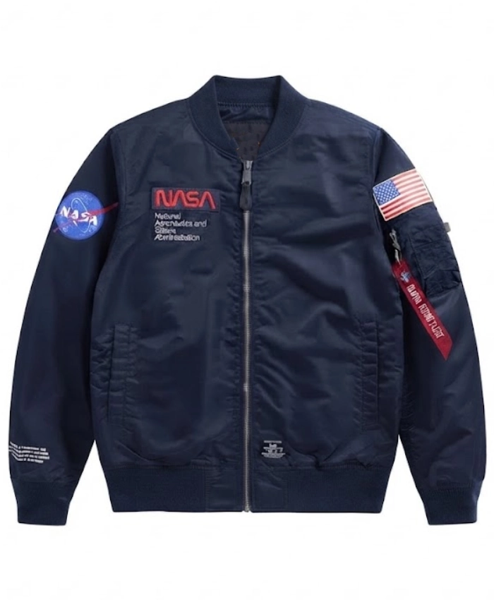 Alpha Industries NASA L2B Gen Satin Bomber Jacket
