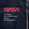 Alpha Industries NASA L2B Gen Satin Navy Bomber Jacket