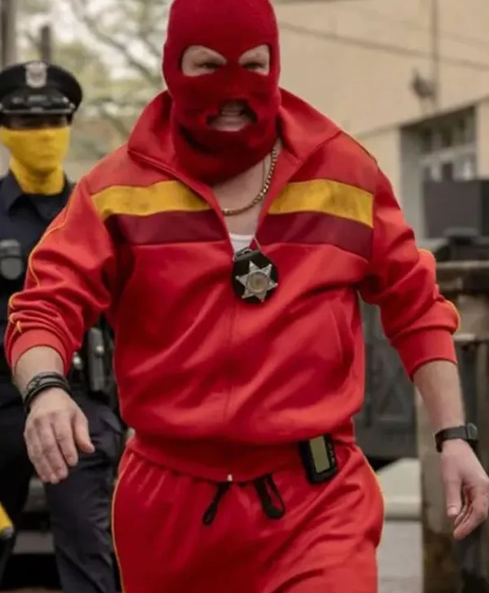 Andrew Howard Watchmen Red Fleece Jacket - Image 2