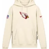 Arizona Cardinals 2026 Nike Cream Rivalries Collection Standard Issue Sideline Pullover Hoodie