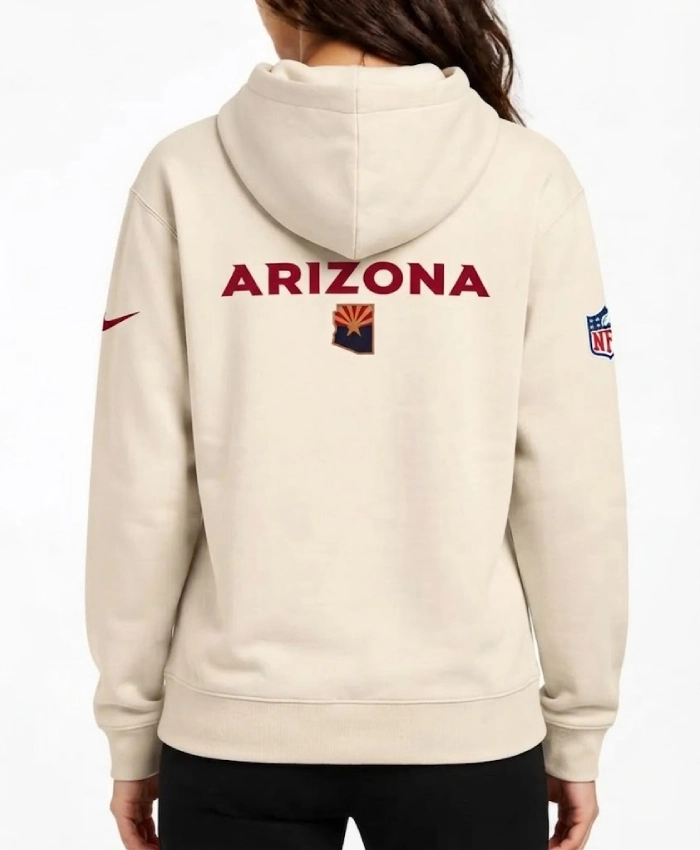 Arizona Cardinals 2026 Nike Cream Rivalries Collection Standard Issue Sideline Pullover Hoodie Sale