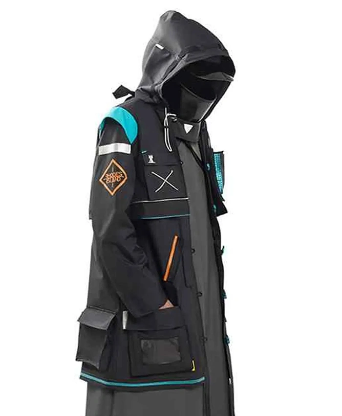Arknights Doctor Cotton Black Hooded Coat - Image 2