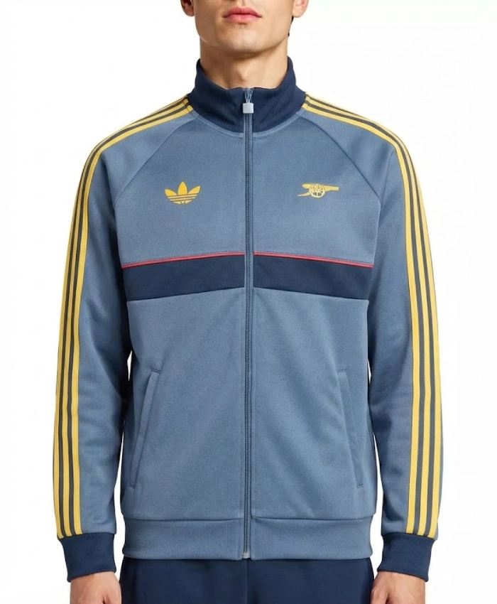 Arsenal FC OG Zip Up Blue Track Top For Men and Women Sale