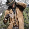 Arthur Morgan Video Game Red Dead Redemption 2 Brown Leather Coat