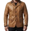Arthur Morgan Video Game Red Dead Redemption 2 Brown Leather Coat For Sale