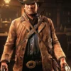 Arthur Morgan Video Game Red Dead Redemption 2 Leather Coat For Sale