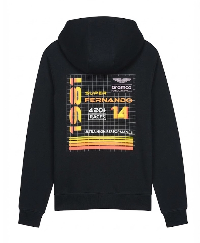 Aston Martin Formula 1 Fernando Alonso Spain Black Hoodie